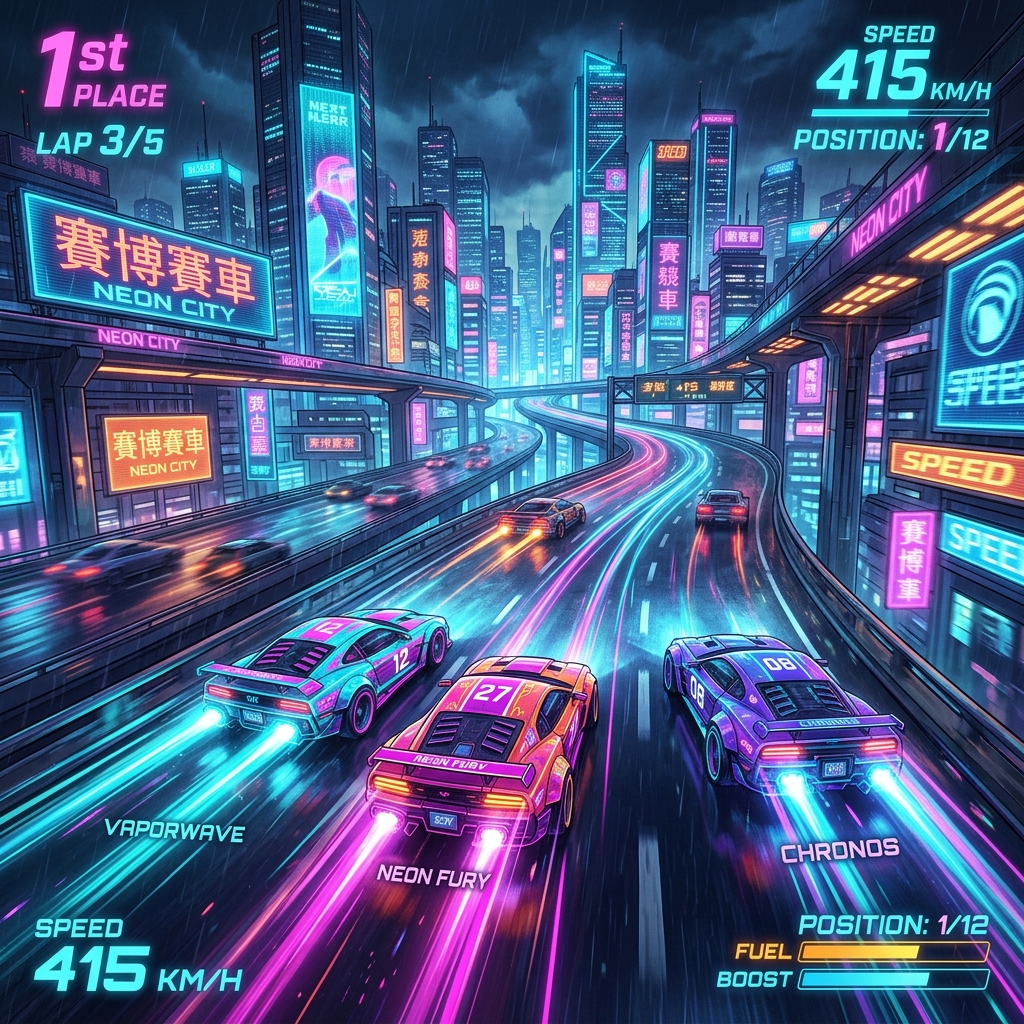 Cyber Cars Punk Racing peli